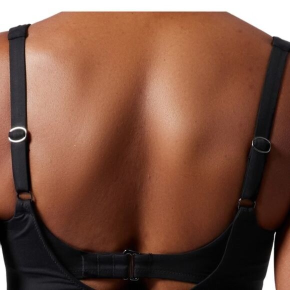 Athleta Bondi Bra Cup Tankini Swim Tank Black UPF 50+ Beach Vacation 36 B/C - Picture 6 of 11